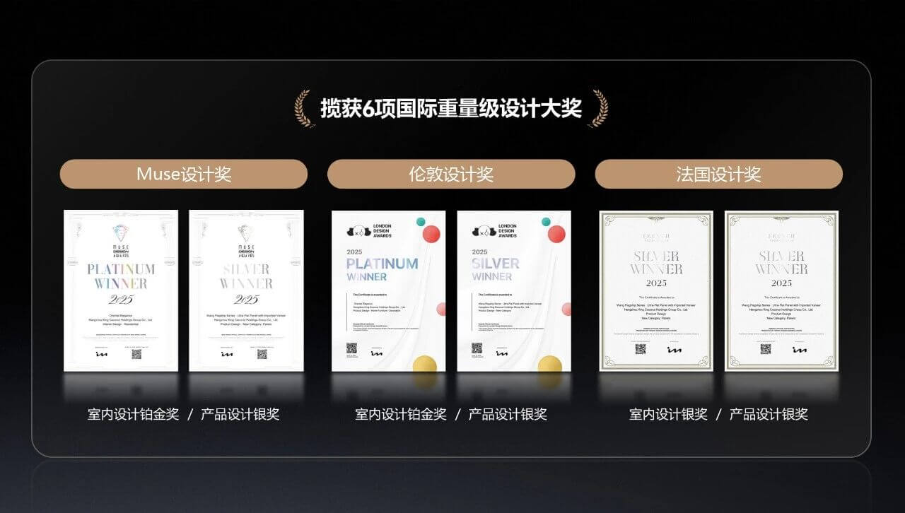 旗舰系列丨六项国际大奖，定义现代家居美学新标准